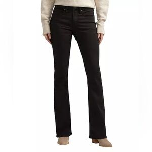 NWOT silver jeans suki mid rise bootcut jeans black 30 x 33